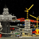 Illustration for article titled Man's first space civilization envisioned in this INCREDIBLE Lego city
